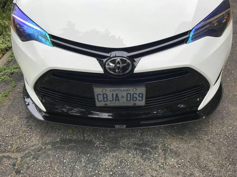2017-2018 Toyota Corolla L/LE 2PC Front Splitter