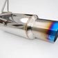 Invidia 08-11 STi Hatch / 11 WRX Hatch Dual N1 Single Layer Titanium Tipped Cat-back Exhaust