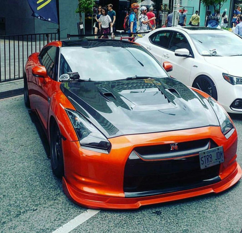 2009-2016 Nissan GTR R35 2PC Side Splitters