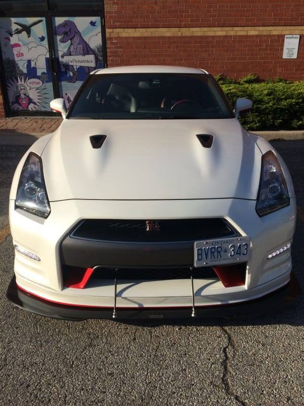 2009-2016 Nissan GTR R35 VERSION 2 2PC Front Splitter