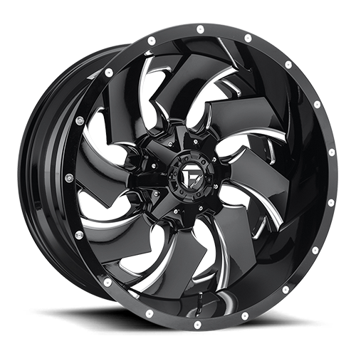 FUEL D239 CLEAVER 20x12 5x139.7/5x150 -44 GLOSS BLACK MILLED