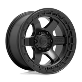 Fuel MATTE BLACK WITH BLACK RING D750 18x9 6x120 Wheels