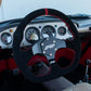 PRP Comp-R D-Shape Suede Steering Wheel - Red
