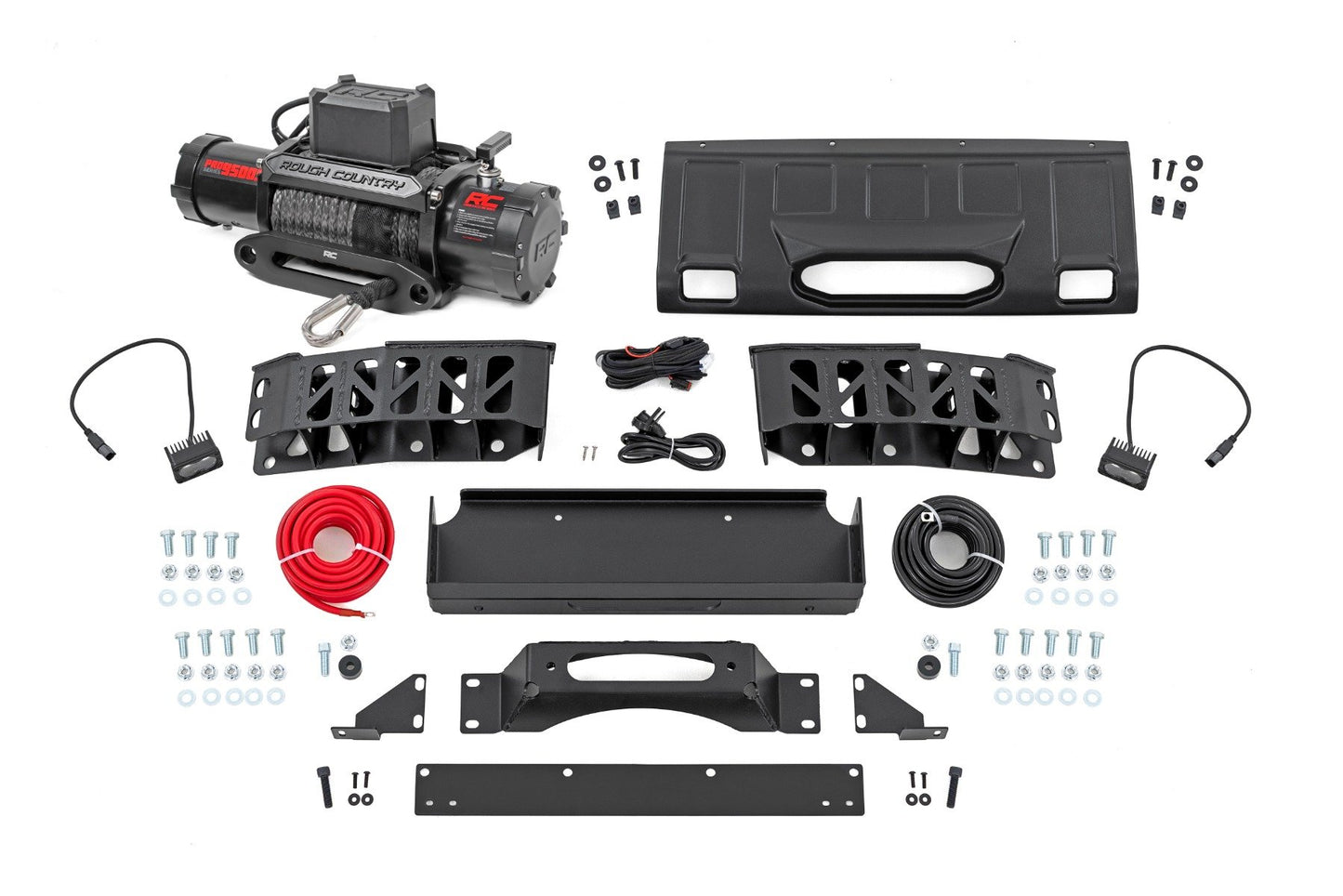 Hidden Winch Mount | White SAE | PRO9500S | Toyota Land Cruiser 4WD (2024-2025)