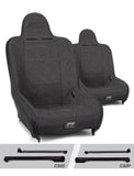 PRP Jeep Wrangler CJ7/YJ Premier High Back Suspension Seats Kit (Pair) - Gray