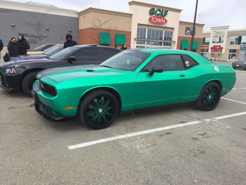 2008-2014 Dodge Challenger RT/SXT 2PC Front Splitter