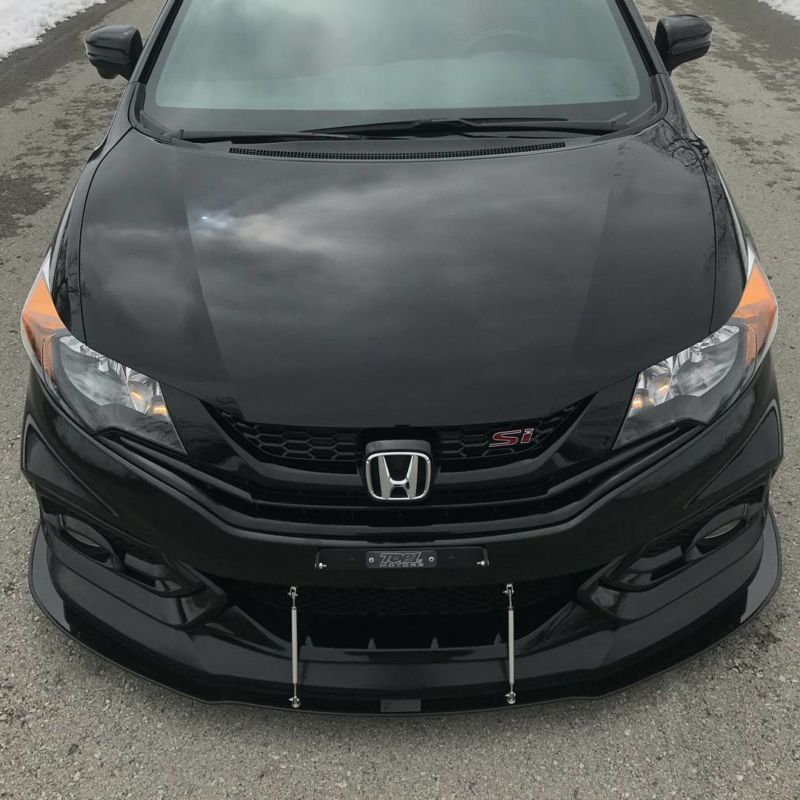 2014-2015 Honda Civic Coupe Ikon Motorsports Lip 2PC Front Splitter