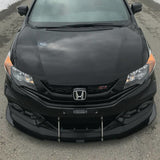 2014-2015 Honda Civic Coupe Ikon Motorsports Lip 2PC Front Splitter