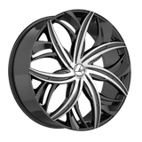 AZARA Gloss Black Machined AZA-541BM 18x8 5x112/5x114.3 Wheels