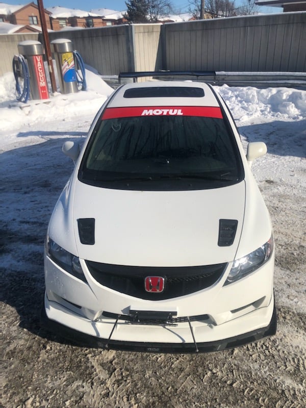2009-2010 Honda Civic Sedan Type R Lip 2PC Front Splitter