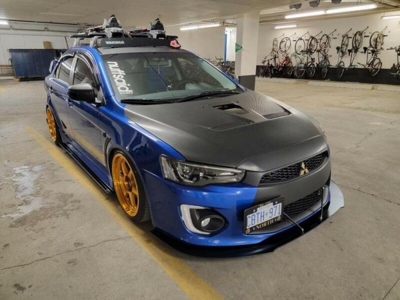 2016-2017 Mitsubishi Lancer 2PC Front Splitter