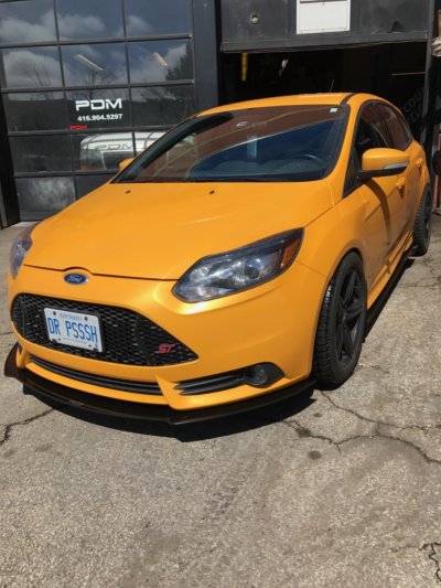 2013-2014 Ford Focus ST 2PC Front Splitter