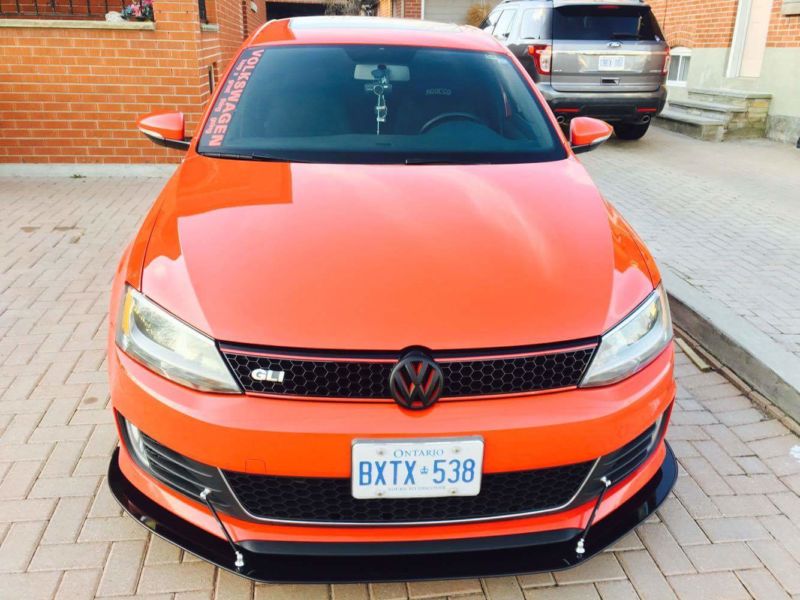 2011-2015 Volkswagen GLI MK6 2PC Front Splitter