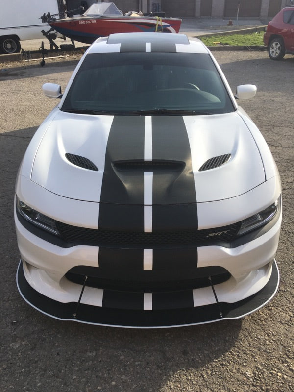 2015-2021 Dodge Charger SRT 392/Hellcat/Daytona/Scat Pack 2PC Front Splitter