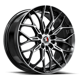 SPEC-1 RACING SP-57 Gloss Black Machined 17x7.5 5x100/5x114.3 Wheels | Offset: 42 | Backspace: nan | Bore: nan