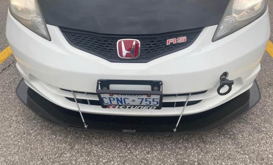 2007-2013 Honda Fit 2PC Front Splitter