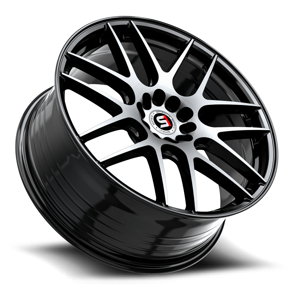 SPEC-1 RACING SP-65 17x8 5x114.3/5x120 42 Gloss Black & Machined