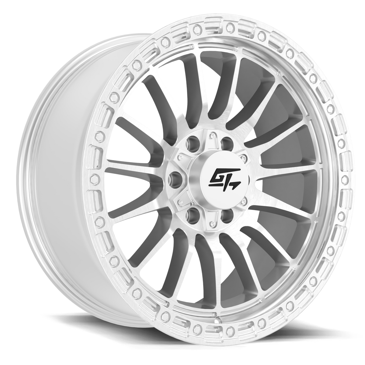 Renegade 20x10 5x127 / 5x139.7 -18 Hyper Silver Machined Face