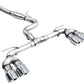 AWE Tuning MK8 Volkswagen Golf R 3in Track Edition Quad Exhaust - Chrome Silver Tips