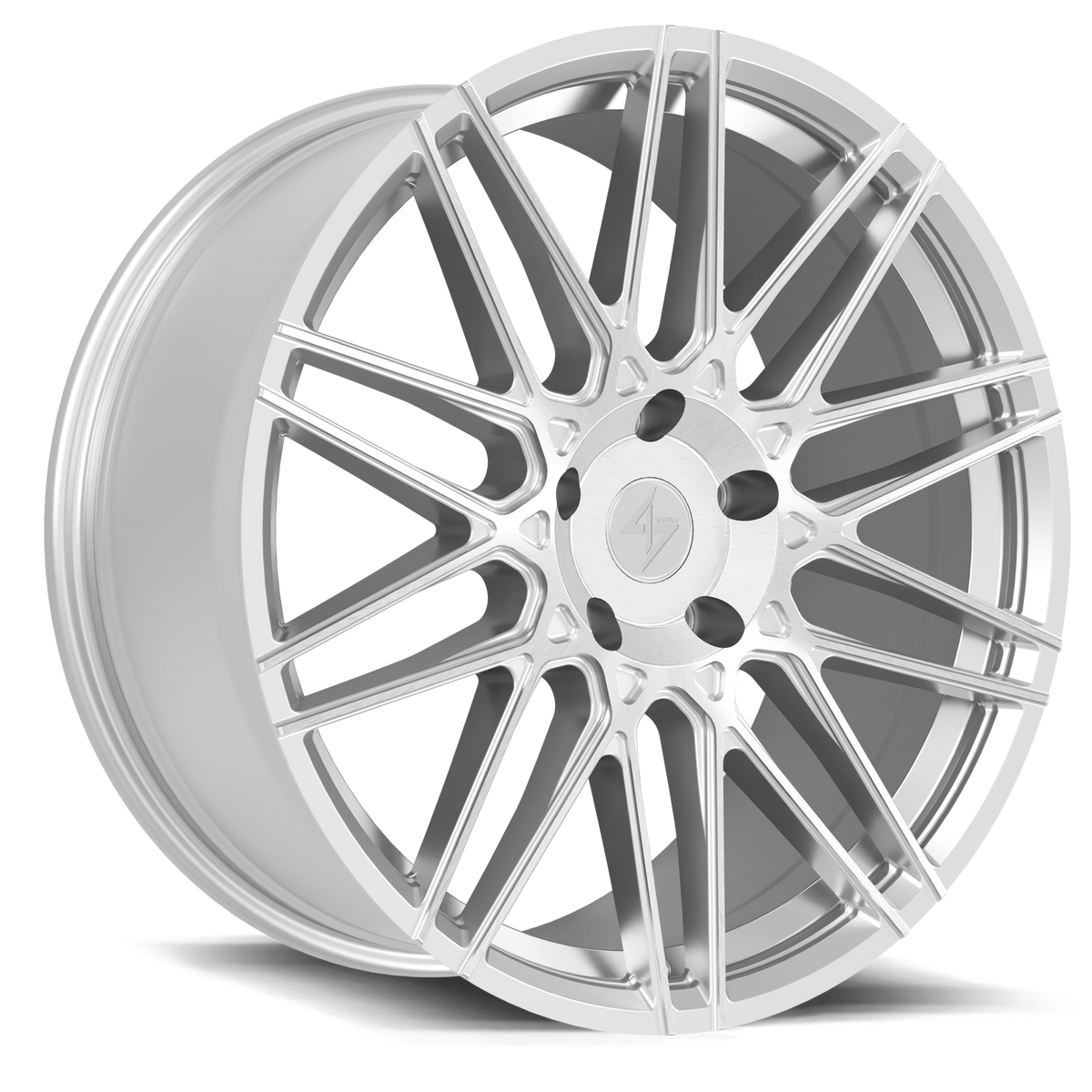 SS6 Drift 20x9 5x112 +35 Hyper Silver Diamond Cut