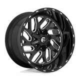 Fuel GLOSS BLACK MILLED D581 20x12 5x139.7/5x150 Wheels
