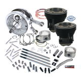 S&S Cycle 70-84 BT 103in Sidewinder Big Bore Stroker Kit - Gloss Black