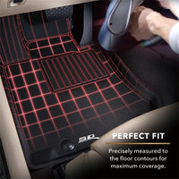 3D Maxpider 2022 Chevrolet Tahoe / Suburban / GMC Yukon / Yukon Xl Kagu 1st Row Floormat - Black