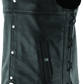 River Road Old Skool Leather Vest Black - Large