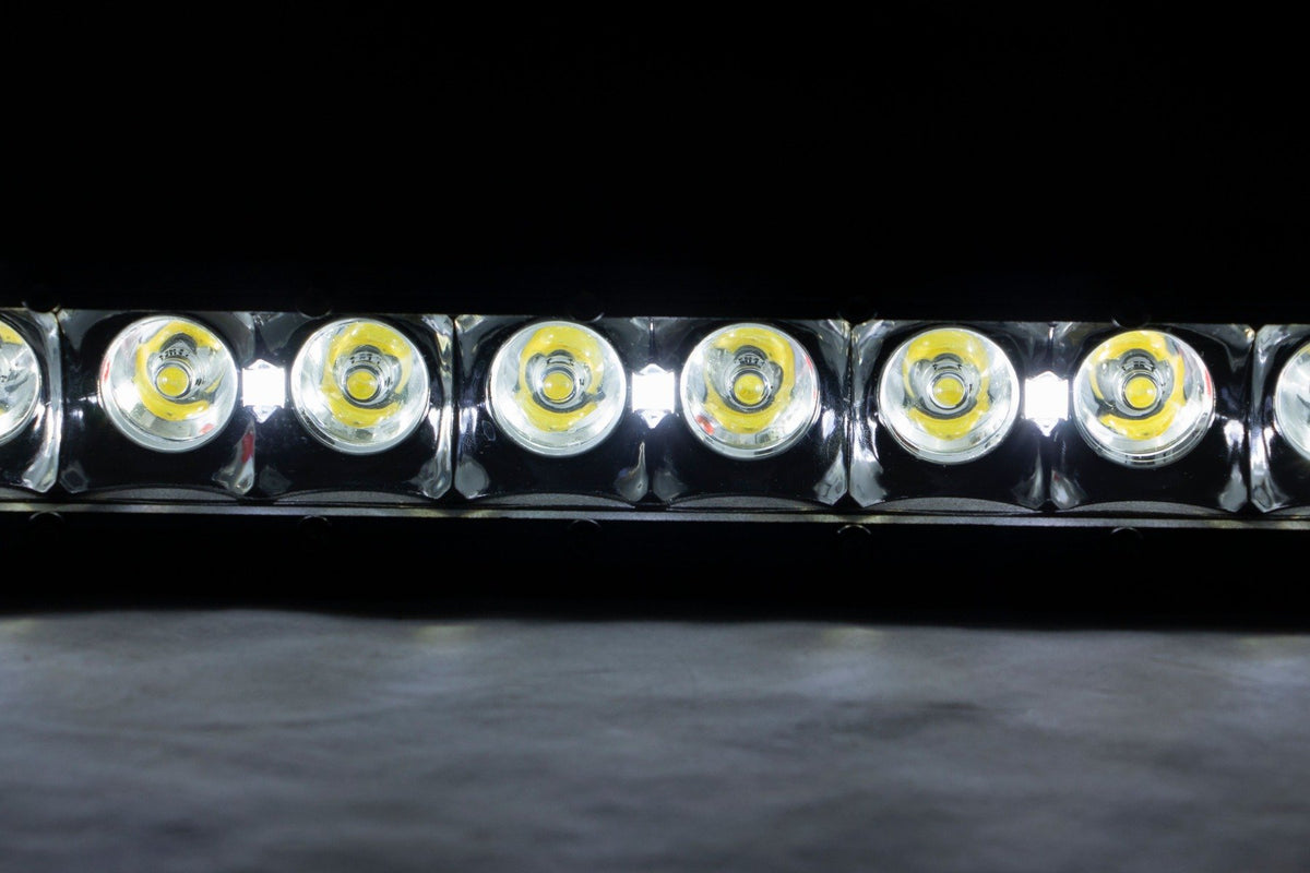 30 Inch Black Series LED Light Bar | Curved | Single Row | Cool White DRL
