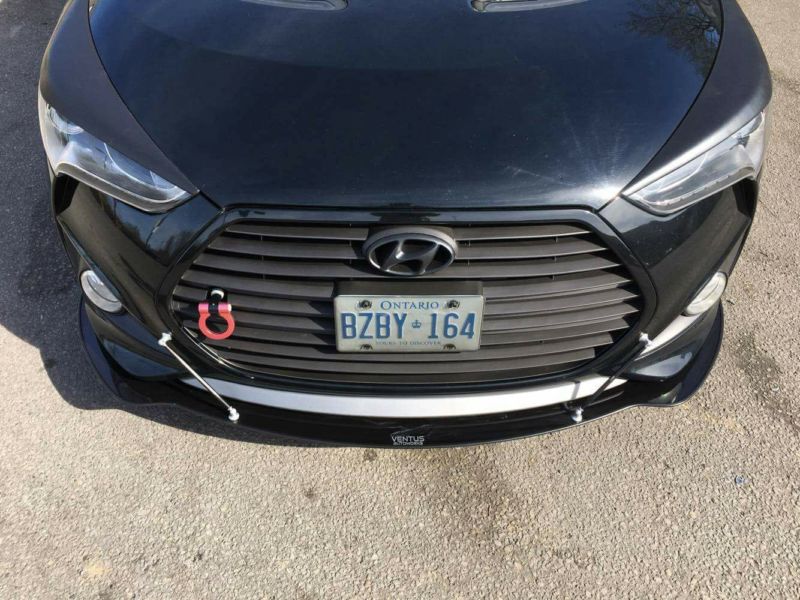 2012-2017 Hyundai Veloster Turbo 2PC Front Splitter