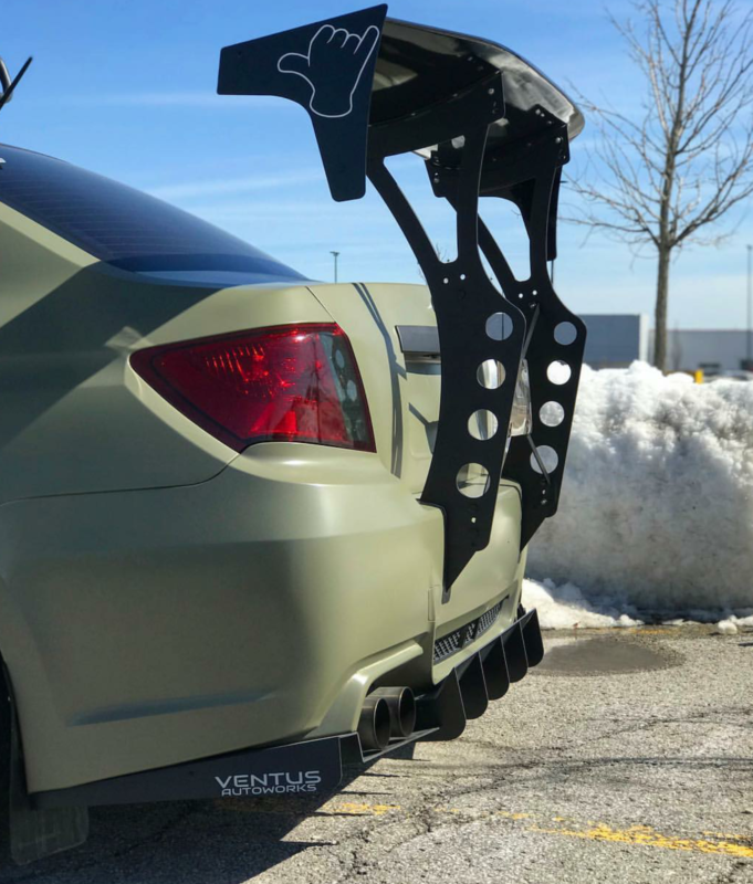 2011-2014 Subaru WRX STI Sedan Rear Diffuser