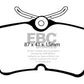 EBC 13-19 Ford Fiesta ST 1.6T Bluestuff Rear Brake Pads