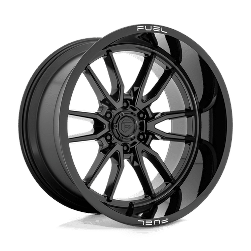 Fuel GLOSS BLACK D760 22x12 6x139.7 Wheels