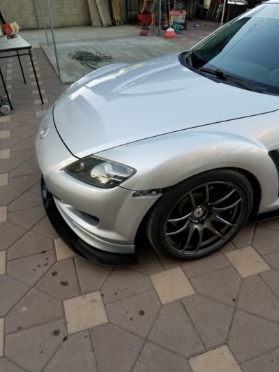 2004-2008 Mazda RX8 2PC Front Splitter