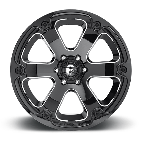 FUEL D562 BEAST 20x9 6x139.7 20 GLOSS BLACK MILLED