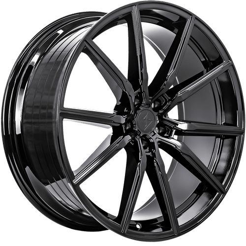 Sentali Street Gloss Black SS1 19x8.5 5x112 Wheels