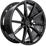 Sentali Street Gloss Black SS1 17x7.5 5x100 Wheels