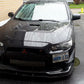 2008-2015 Mitsubishi Lancer/Ralliart Carbon Lip 2PC Front Splitter