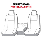 Covercraft 22-24 Dodge Ram 2500 Waterproof Polyester SeatSaver Custom Front Row Seat Covers - Grey