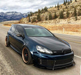 2010-2014 Volkswagen GTI MK6 2PC Side Splitters