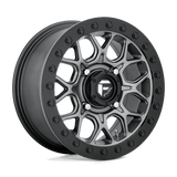 Fuel MATTE GUN METAL BLACK BEAD RING D919 15x10 4x137 Wheels