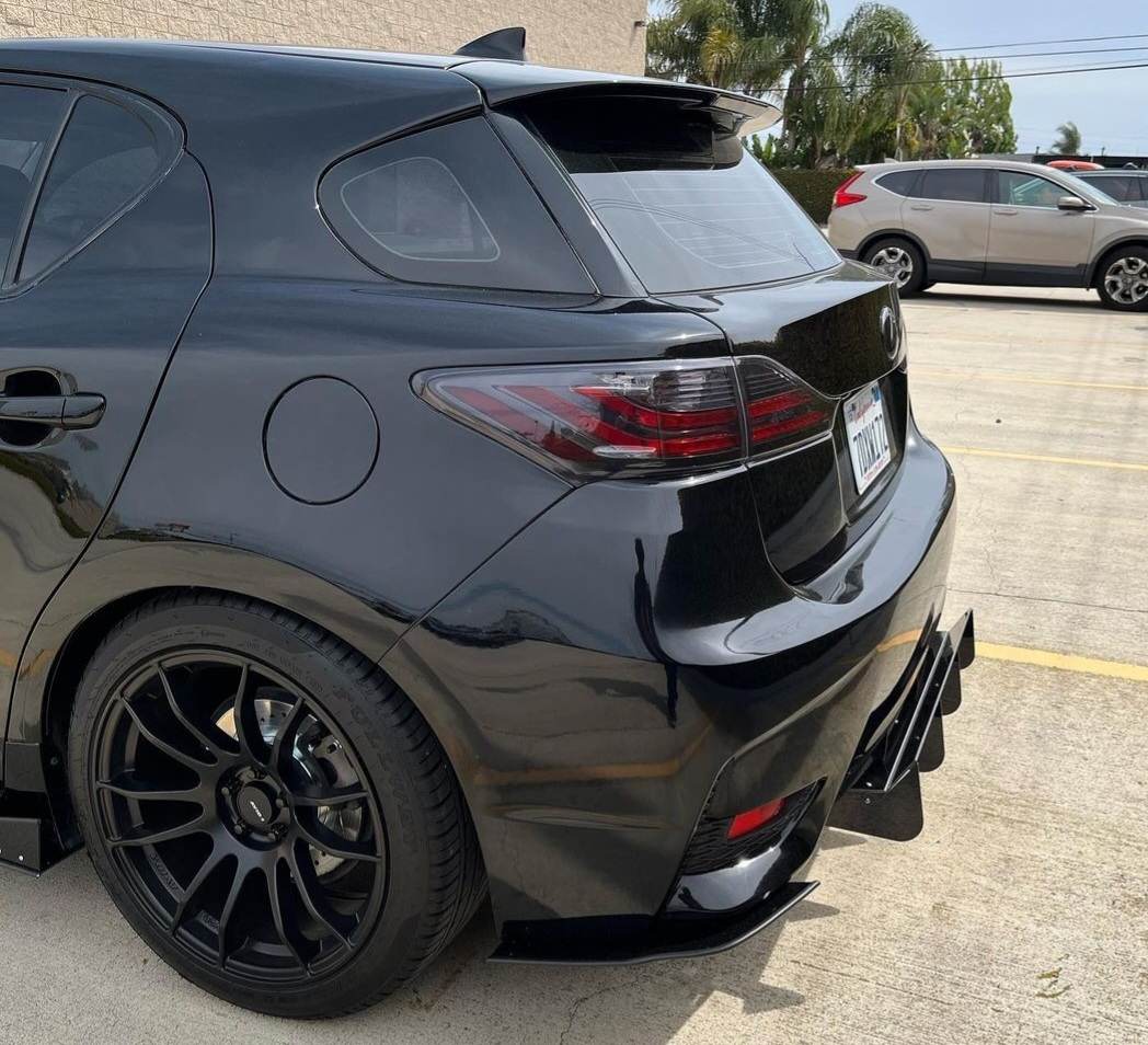 2014-2017 LEXUS CT200H Rear Diffuser+Rear Corner Spats