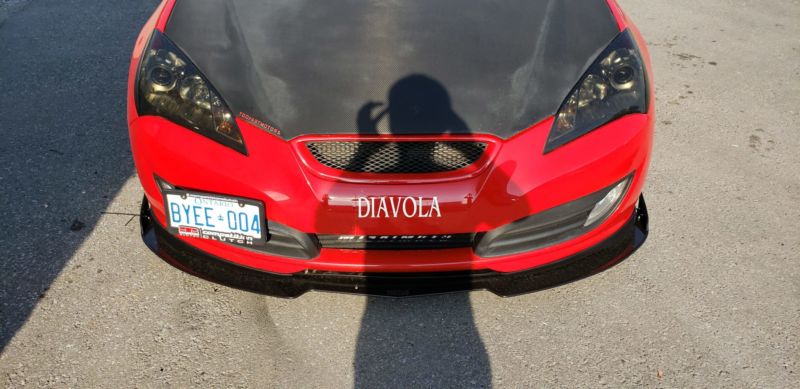 2010-2012 Hyundai Genesis Coupe TC Lip 2PC Front Splitter