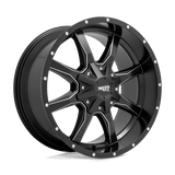 Moto Metal SEMI GLOSS BLACK MILLED MO970 16x7 5x160 Wheels