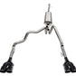 Corsa 19-25 Chevy Silverado 1500 CatBack Dual Rear Exit with Twin 4in Black Powder Ct ProSeries Tips