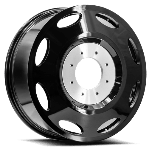 XF OFFROAD Gloss Black Dually DUALLY INNER-GB 22x8.25 8x200 Wheels
