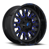 Fuel GLOSS BLACK BLUE TINTED CLEAR D645 STROKE 22x12 5x114.3/5x127 Wheels