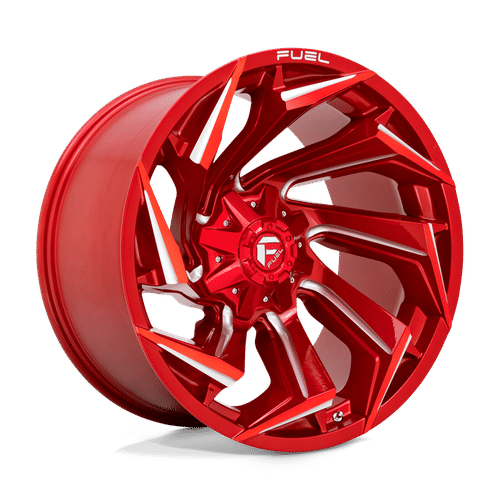 Fuel CANDY RED MILLED D754 22x12 8x180 Wheels