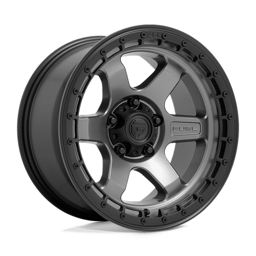 Fuel MATTE GUNMETAL WITH BLACK RING D752 18x9 6x135 Wheels