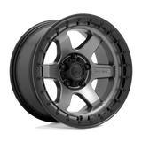 Fuel MATTE GUNMETAL WITH BLACK RING D752 18x9 6x135 Wheels